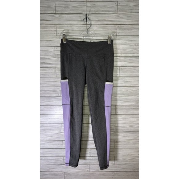 Footjoy‎ Golf Women's Ankle Leggings w/Side Pocket Size Medium Gray/Lavender - Picture 1 of 9